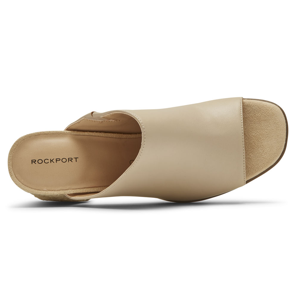 Rockport Badesandaler Dame Beige - Total Motion Amara - IHLS43198